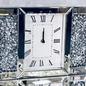 Crushed Diamond Table Clock