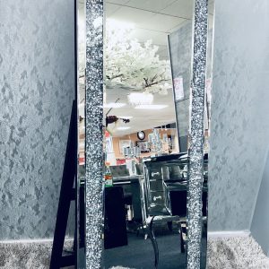Crushed Diamond LED Cheval Mirror