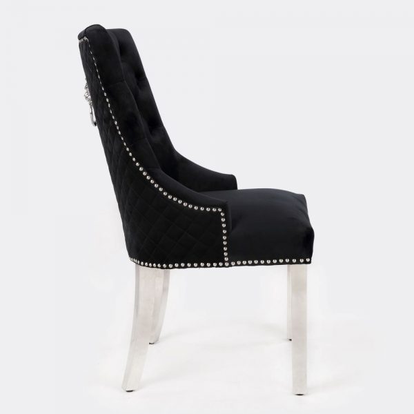 Majestic Black Velvet Dining Chair