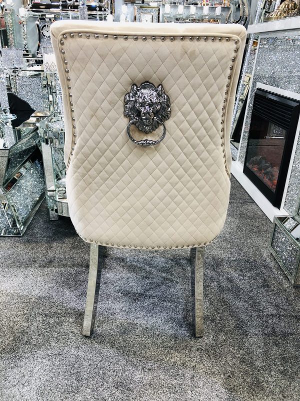 Majestic Mink Velvet Dining Chair