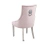 Majestic Pink Velvet Dining Chair 4