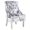 Majestic Silver Crushed Velvet Wing Chair 3