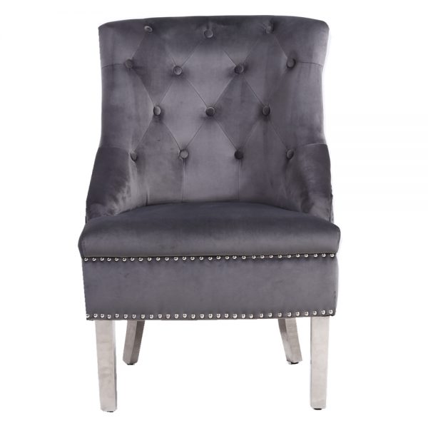 Majestic Grey Wing Chair