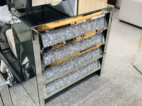 Crushed Diamond Chest Of Drawer